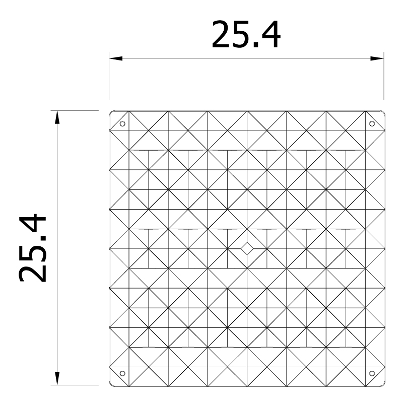 VedoNonVedo Piramide dekoratives Element zur Einrichtung und Teilung von Räumen - orange transparent 5